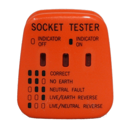 UK Mains Socket Tester 240V Polarity Test 3 Pin Plug in Electrical Wiring 13A