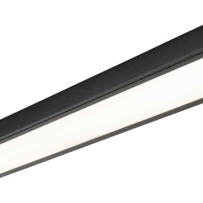 LED Dual Mount Ceiling Luminaire Light 45W 4000K Black Knightsbridge SUR5BK
