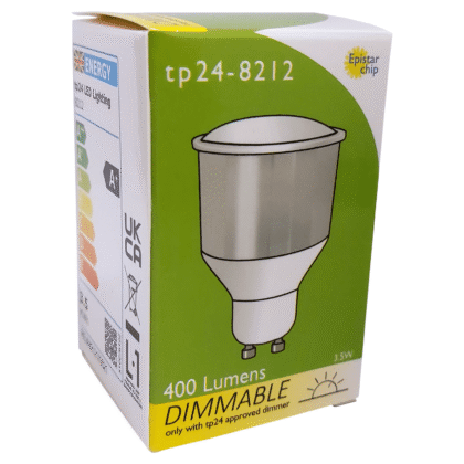 TP24 LED Dim Long Neck Reflector Light Bulb 3.5W GU10 L1 Warm White 3000K 8212