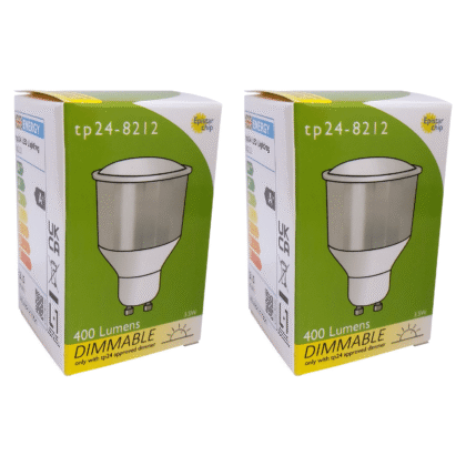 TP24 LED Dim Long Neck Reflector Light Bulb 3.5W GU10 L1 Warm White 8212 x2