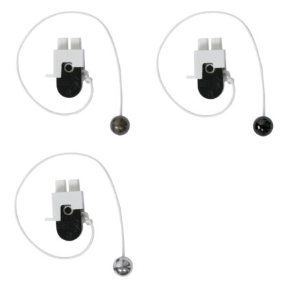 Decorative Side Pull Cord with Ball Oaks OA41 CHROME BLACK  BRASS wall light
