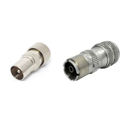 TV Aerial Coaxial Male and Female Plug Connector Coax Niglon