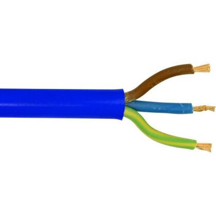 1.5mm 3 Core Arctic Blue Electrical Flex Cable 1m