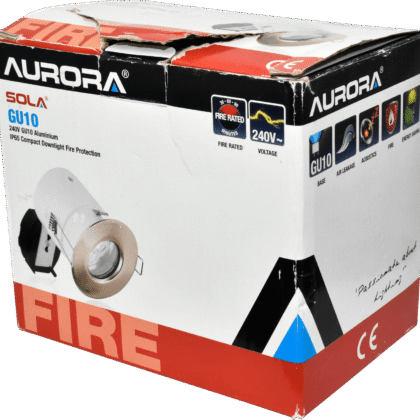 Recessed Ceiling Downlight 50W GU10 Fire Rated White Bezel Aurora DLM903
