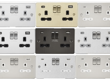 13A 2G SP Switched Socket with Dual USB A+C (5V DC 4.0A shared) FRP9940......