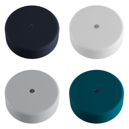 125mm Outdoor Weatherproof Ceiling Rose IP65 Silicone Carbon Black or White
