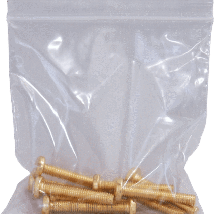 Brass Pan Head Slotted Screws M4 25mm Pack of 10