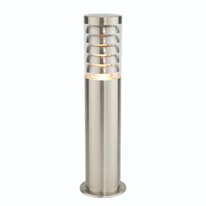 Modern Outdoor Post Light 9W E27 Stainless Steel Saxby 13922