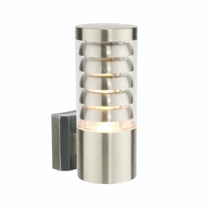 Modern Outdoor Wall Light 9W E27 Stainless Steel Saxby 13921
