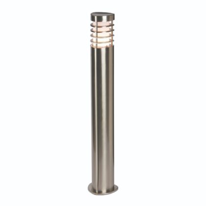 Modern Outdoor Bollard Light 10.5W E27 Stainless Steel Saxby Bliss 13799