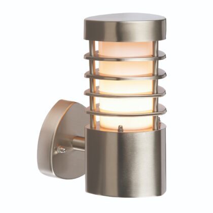 Modern Outdoor Wall Light 10.5W E27 Stainless Steel Saxby Bliss 13798