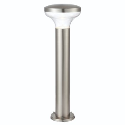 Modern Outdoor Bollard Light 4.6W GU10 Stainless Steel Saxby Roko 67703