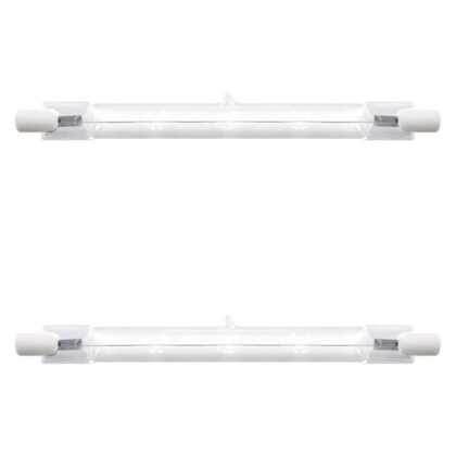 2x Halogen Linear 117MM R7s Flood Security Light Tube Energy Saving 80w