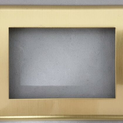 2 X MK Grid Plus 2G Gang 3 Module Data Frontplate Satin Brass K0393SAB