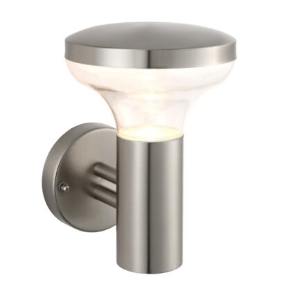 Modern Outdoor Wall Light 4.6W GU10 Stainless Steel Saxby Roko 67701