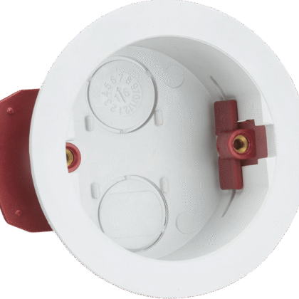 2 x 34mm Round Circular Dry Lining Box Knightsbridge SN8375