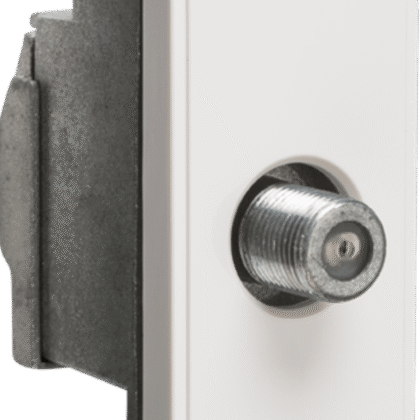Satellite TV F Type Euro Module White Knightsbridge NETSATSWH