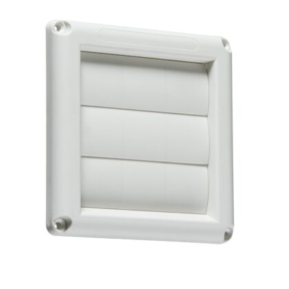 Gravity Shutter 100mm 4 Inch for Extractor Fan White Knightsbridge EX007W