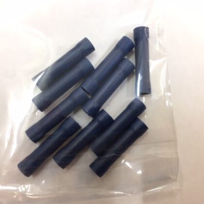 Fully Insulated Butt Crimp Connector Splice- BLUE 2.5mm PACK OF 10