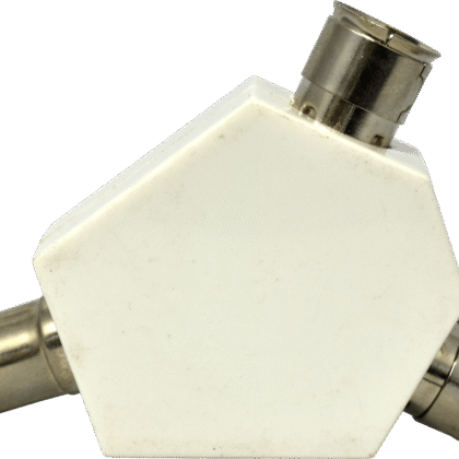 2 Way TV Coaxial Aerial Splitter Male to 2 x Female Adaptor Lyvia 7113