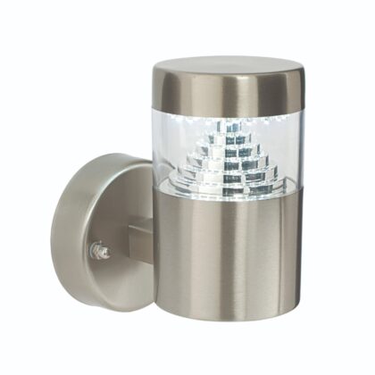 LED Modern Outdoor Wall Light 3.3W Daylight 6500K Saxby Pyramid 13928