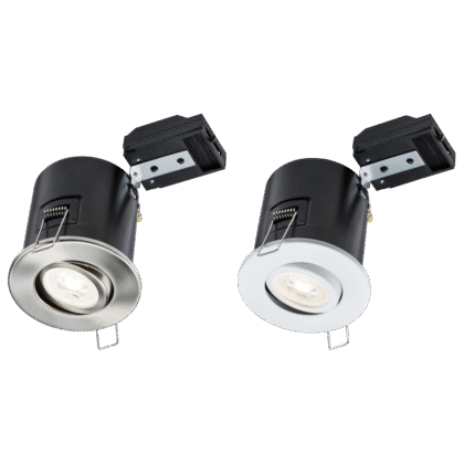 Fire Rated Recessed Ceiling Tilt Downlight 35W GU10 IP20 Knightsbridge