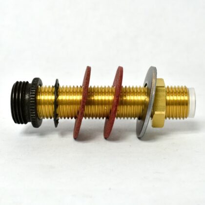 M10 10mm Bronze Lampholder Fixing Kit 50mm Threaded Rod with Hex Nut and Washers