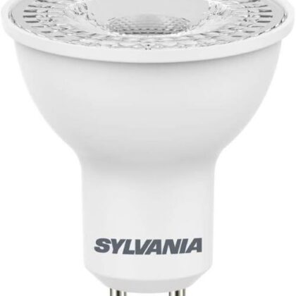 LED GU10 Dim Spot Light Bulb  Cool White  Sylvania 6W LEDES50