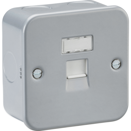 Metal Clad Single UTP CAT6a RJ45 Ethernet Network Outlet Heavy Duty Industrial