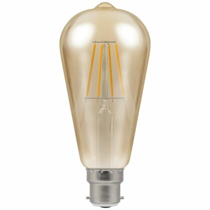 LED Vintage Retro Squirrel Cage Light Bulb 5W B22 Warm White 2200K Crompton