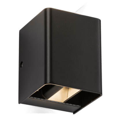 LED Adjustable Up Down Wall Light 2 x 6W Warm White 3000K Knightsbridge WAD12ABK