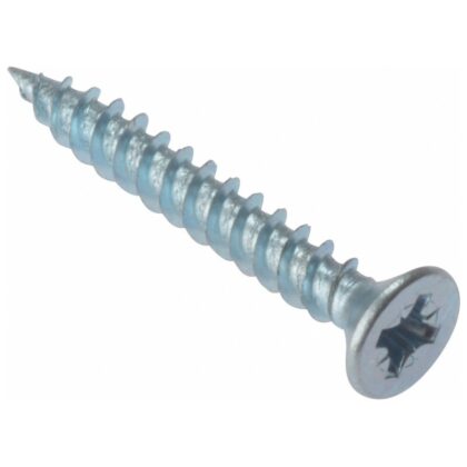 Pozidriv PZ Countersunk Twin Thread Screws Zinc Plated Box of 200 ForgeFix