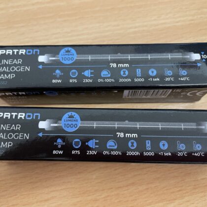 2 X Halogen Linear 78MM X 80W R7 05562 Flood Security Light Energy Saver