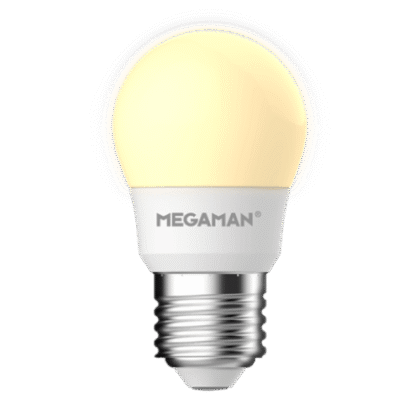 2 X LED Golf Ball Light Bulb 2.9W E14 E27 Warm White 2800K Megaman