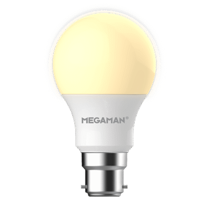 LED Standard GLS Light Bulb 8.6W = 60W BC B22 Warm White 2800K Megaman