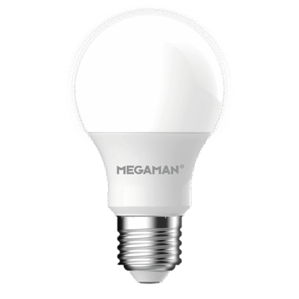 LED Standard GLS Light Bulb 8.6W = 60W ES E27 Cool White 4000K Megaman