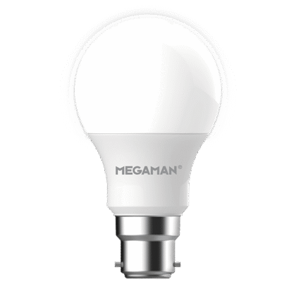 LED Standard GLS Light Bulb 8.6W = 60W BC B22 Cool White 4000K Megaman