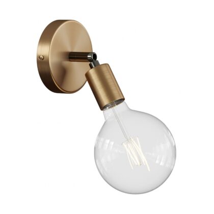 Modern 90° Adjustable Metal Indoor Flush Wall Light E27 ES Brushed Bronze