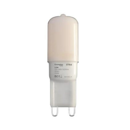 2 X G9 LED Light Bulb 2.2W Warm or Cool White CROMPTON
