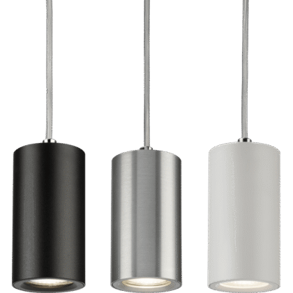 Single Suspended Ceiling Pendant Light Fitting 10W GU10 Knightsbridge Dasan