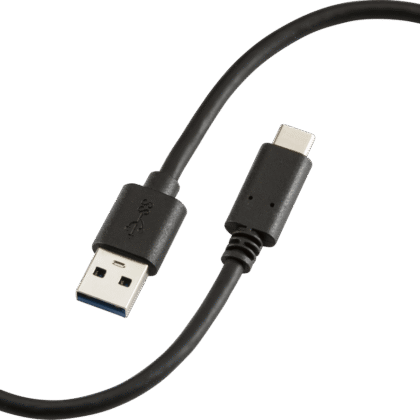 USB C to USB A 60W Fast Charging Phone Cable 1.5m Black Knightsbridge AVAC15