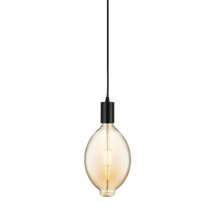 LED Dimmable Amber Glass Balloon Filament Light Bulb 8W E27 Warm White 2200K