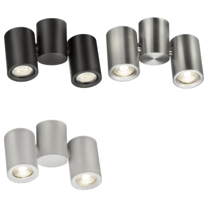 Double Indoor Ceiling Spot Light 10W GU10 Knightsbridge Dee DEA2TR
