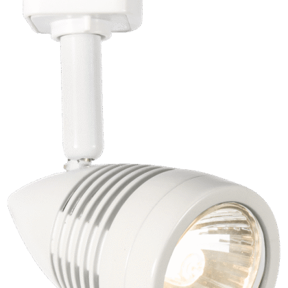 Single Track Spotlight Flexible 50W GU10 230V IP20 White Knightsbridge TRKSP4W