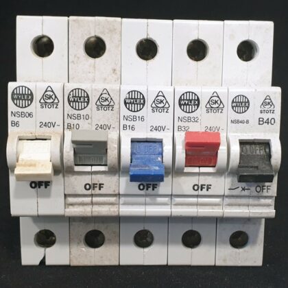 Wylex NSB Type B Single Pole MCB 6A 16A 32A 240V