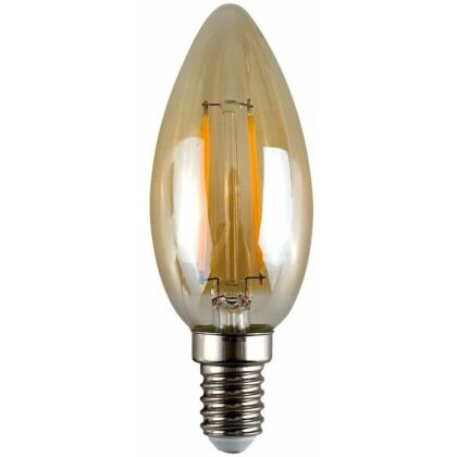 3 X LED Filament Candle Light Bulb 4W E14 Warm White 2700K