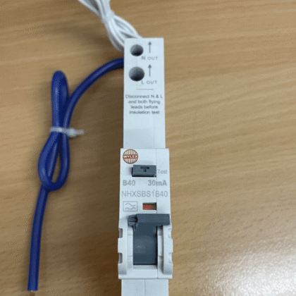 WYLEX 40 AMP CURVE B 6kA 30mA RCBO TYPE A NHXSBS1B40 NHXSBS