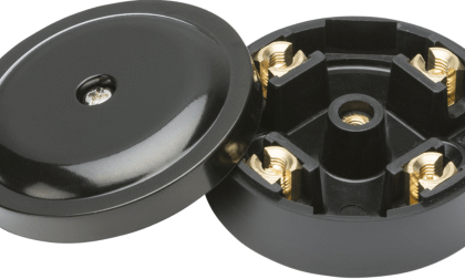 20A 4 Terminal Electrical Wiring Connector Junction Box IP20 Black