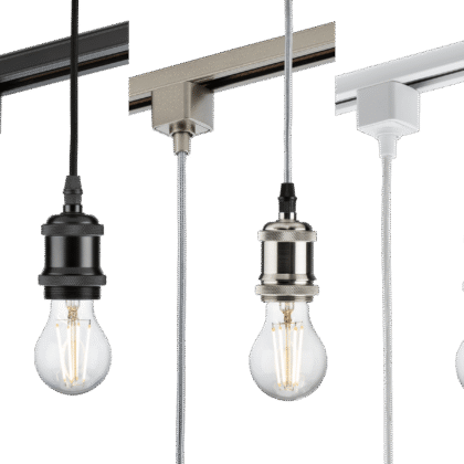 Vintage Retro Ceiling Light Track Rail Pendant 60W E27 Knightsbridge TRK8271