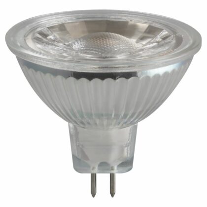 2 X LED Glass Reflector Spot Light Bulb 5W MR16 Warm White 2700K Crompton 14855